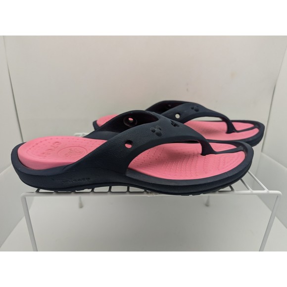 CROCS Shoes Disney Crocs Flip Flops Women 7 Men 5 Mickey Mouse Pink